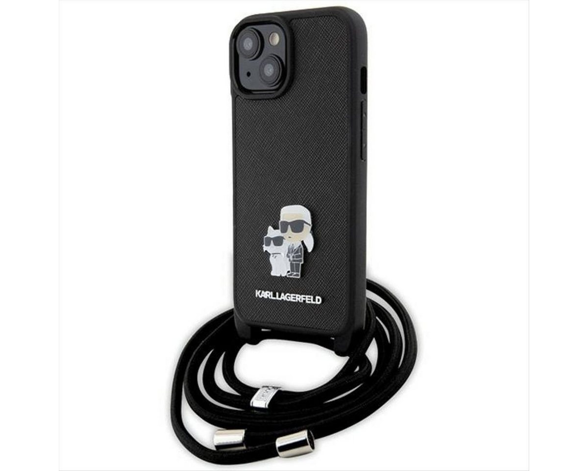 KARL LAGERFELD Smartphone-Hülle Karl Lagerfeld Apple iPhone 15 Plus Schutzhülle Saffiano Metal Pin KARL LAGERFELD Smartphone-Hülle Karl Lagerfeld Apple iPhone 15 Plus Schutzhülle Saffiano Metal Pin von KARL LAGERFELD