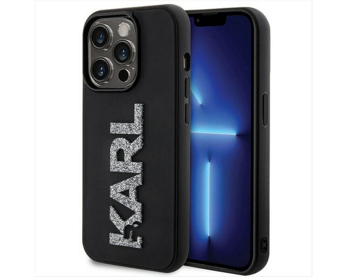 KARL LAGERFELD Smartphone-Hülle Karl Lagerfeld Apple iPhone 15 Pro Max Hülle 3D Rubber Glitter Logo KARL LAGERFELD Smartphone-Hülle Karl Lagerfeld Apple iPhone 15 Pro Max Hülle 3D Rubber Glitter Logo von KARL LAGERFELD