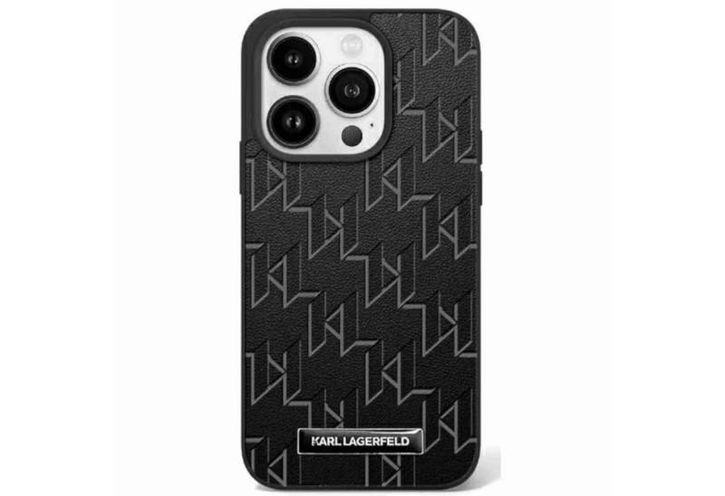 KARL LAGERFELD Smartphone-Hülle Karl Lagerfeld Apple iPhone 16 Pro Max Monogram Metal MagSafe von KARL LAGERFELD