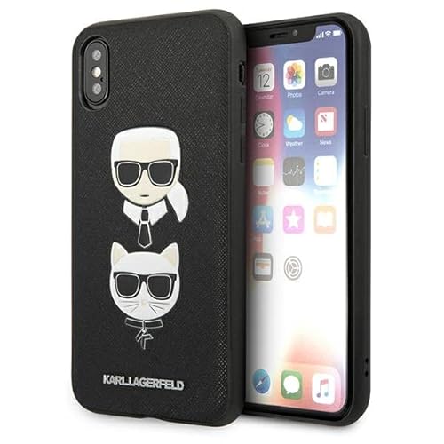 Karl Lagerfeld KLHCI65SAKICKCBK Hülle für iPhone XS Max Schwarz hardcase Saffiano Karl&Choupette Head Karl Lagerfeld KLHCI65SAKICKCBK Hülle für iPhone XS Max Schwarz hardcase Saffiano Karl&Choupette Head von KARL LAGERFELD