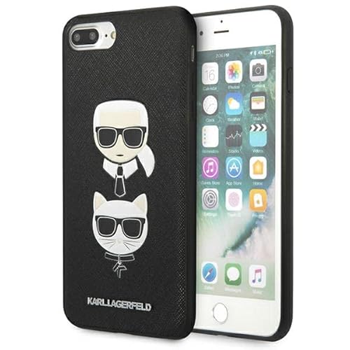Karl Lagerfeld KLHCI8LSAKICKCBK Hülle für iPhone 7 Plus / 8 Plus Schwarz hardcase Saffiano Karl&Choupette Head Karl Lagerfeld KLHCI8LSAKICKCBK Hülle für iPhone 7 Plus / 8 Plus Schwarz hardcase Saffiano Karl&Choupette Head von KARL LAGERFELD