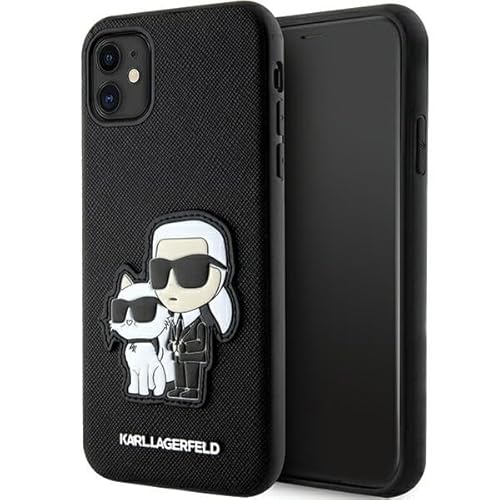 Karl Lagerfeld KLHCN61SANKCPK Hülle für iPhone 11 / Xr 6.1" hardcase Schwarz Saffiano Karl & Choupette Karl Lagerfeld KLHCN61SANKCPK Hülle für iPhone 11 / Xr 6.1" hardcase Schwarz Saffiano Karl & Choupette von KARL LAGERFELD
