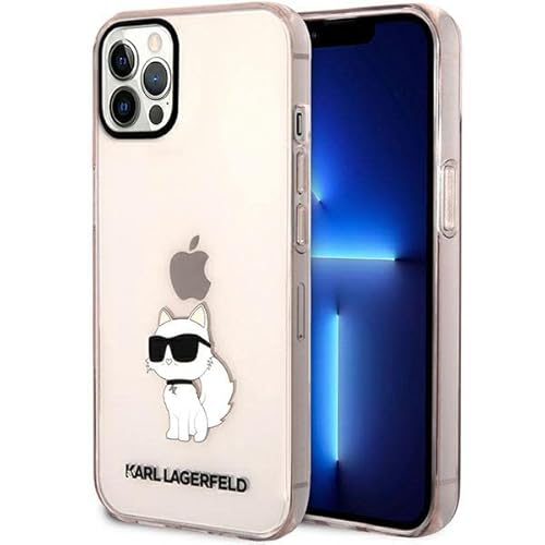 Karl Lagerfeld KLHCP12MHNCHTCP Hülle für iPhone 12/12 Pro 6,1" Rosa hardcase Ikonik Choupette von KARL LAGERFELD