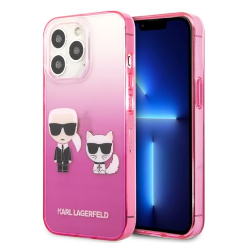 Karl Lagerfeld KLHCP13LTGKCP Hülle für iPhone 13 Pro / 13 6,1" rosa Gradient Ikonik Karl & Choupette Karl Lagerfeld KLHCP13LTGKCP Hülle für iPhone 13 Pro / 13 6,1" rosa Gradient Ikonik Karl & Choupette von KARL LAGERFELD