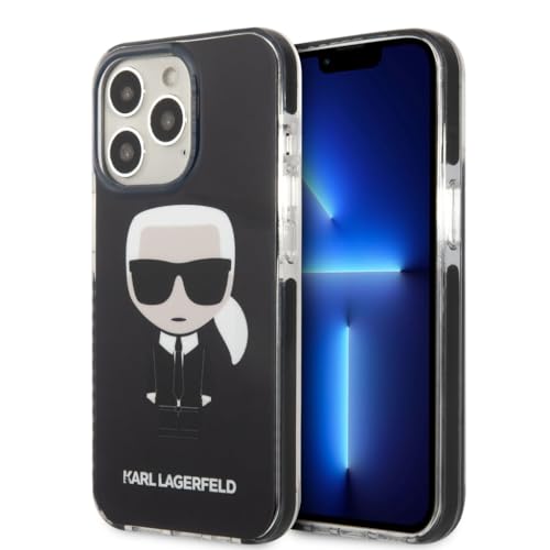 Karl Lagerfeld KLHCP13LTPEIKK Hülle für iPhone 13 Pro / 13 6,1" schwarz Iconik Karl von KARL LAGERFELD