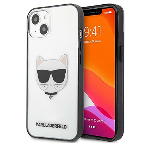 Karl Lagerfeld KLHCP13SHCHCK Hülle für iPhone 13 Mini 5,4"" transparent Ikonik Choupette von KARL LAGERFELD