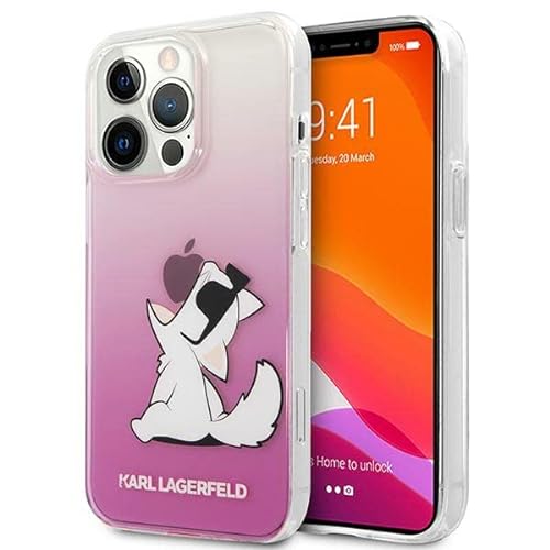 Karl Lagerfeld KLHCP14LCFNRCPI hülle für iPhone 14 Pro 6,1" hardcase rosa/pink Choupette Fun von KARL LAGERFELD