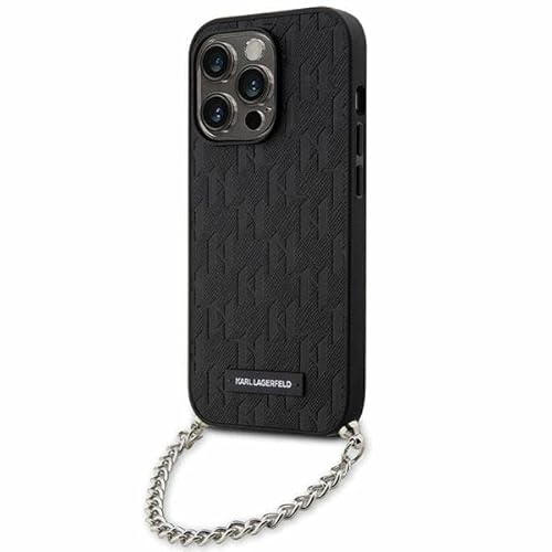 Karl Lagerfeld KLHCP14LSACKLHPK Hülle für iPhone 14 Pro 6.1" Schwarz hardcase Saffiano Monogram Chain Karl Lagerfeld KLHCP14LSACKLHPK Hülle für iPhone 14 Pro 6.1" Schwarz hardcase Saffiano Monogram Chain von KARL LAGERFELD