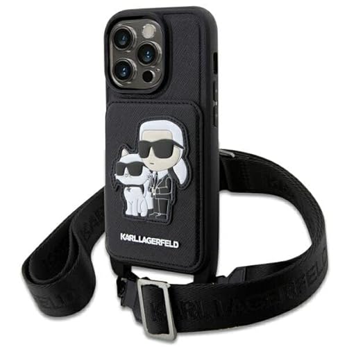 Karl Lagerfeld KLHCP14XCSAKCPMK hülle für iPhone14 Pro Max 6.7" hardcase Schwarz Crossbody Saffiano Karl & Choupette Karl Lagerfeld KLHCP14XCSAKCPMK hülle für iPhone14 Pro Max 6.7" hardcase Schwarz Crossbody Saffiano Karl & Choupette von KARL LAGERFELD
