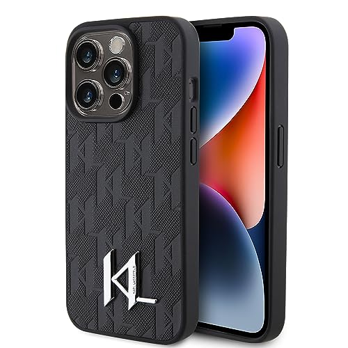 Karl Lagerfeld KLHCP15LPKLPKLK Hülle für iPhone 15 Pro 6.1" Schwarz hardcase Leather Monogram Hot Stamp Metal Logo Karl Lagerfeld KLHCP15LPKLPKLK Hülle für iPhone 15 Pro 6.1" Schwarz hardcase Leather Monogram Hot Stamp Metal Logo von KARL LAGERFELD