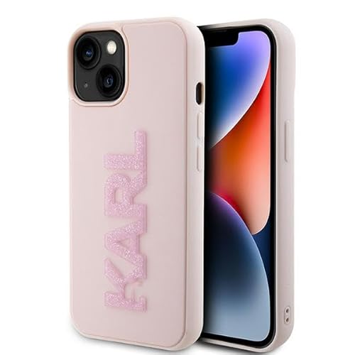 Karl Lagerfeld KLHCP15M3DMBKCP Hülle für iPhone 15 Plus 6.7" Rosa hardcase 3D Rubber Glitter Logo Karl Lagerfeld KLHCP15M3DMBKCP Hülle für iPhone 15 Plus 6.7" Rosa hardcase 3D Rubber Glitter Logo von KARL LAGERFELD