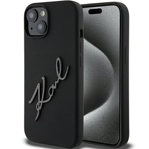 Karl Lagerfeld KLHCP15SSKSBMCK Hülle für iPhone 15 6.1" Schwarz hardcase Silicone Karl Script Karl Lagerfeld KLHCP15SSKSBMCK Hülle für iPhone 15 6.1" Schwarz hardcase Silicone Karl Script von KARL LAGERFELD