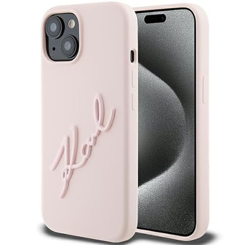 Karl Lagerfeld KLHCP15SSKSBMCP Hülle für iPhone 15 6.1" Rosa hardcase Silicone Karl Script Karl Lagerfeld KLHCP15SSKSBMCP Hülle für iPhone 15 6.1" Rosa hardcase Silicone Karl Script von KARL LAGERFELD