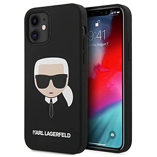 Karl Lagerfeld Schutzhülle für iPhone 12 MINI (flüssiges Silikon) Schwarz von KARL LAGERFELD