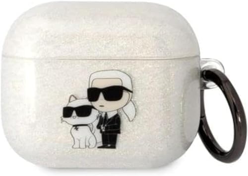 Karl Lagerfeld TPU Glitter NFT Karl & Choupette Hülle (transparent) von KARL LAGERFELD