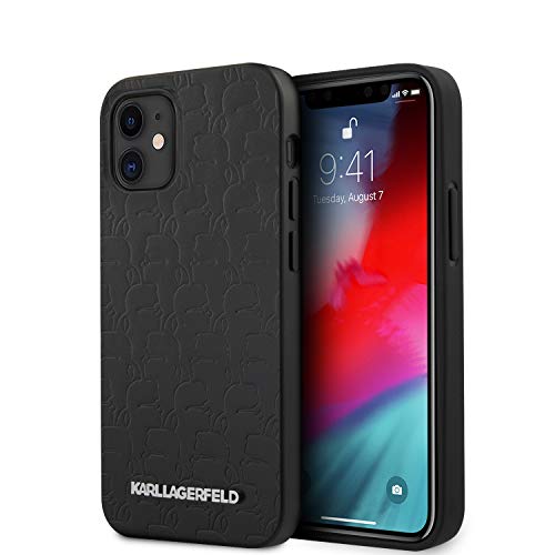 Karl – PU-Leder – Kameo geprägtes Metall-Logo – Schwarz für iPhone 12 von KARL LAGERFELD