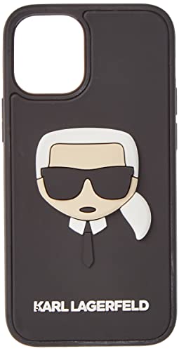 Karl Schutzhülle für iPhone 12 Mini, 3D-Design, Gummi, Schwarz von KARL LAGERFELD