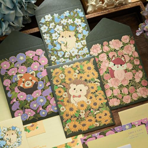 KARLOR Briefpapier mit Briefumschläge, 9 Umschläge+18 Schreibpapier+9 Aufkleber, Orchidee Sonnenblumen Pfingstrose Briefpapier liniert mit Umschlag Einladung edel Briefpapier Aquarell Blumen Motiv KARLOR Briefpapier mit Briefumschläge, 9 Umschläge+18 Schreibpapier+9 Aufkleber, Orchidee Sonnenblumen Pfingstrose Briefpapier liniert mit Umschlag Einladung edel Briefpapier Aquarell Blumen Motiv von KARLOR