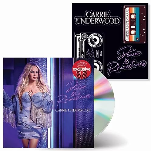 Carrie Underwood CD aus Denim und Strass von KARLTUFOU