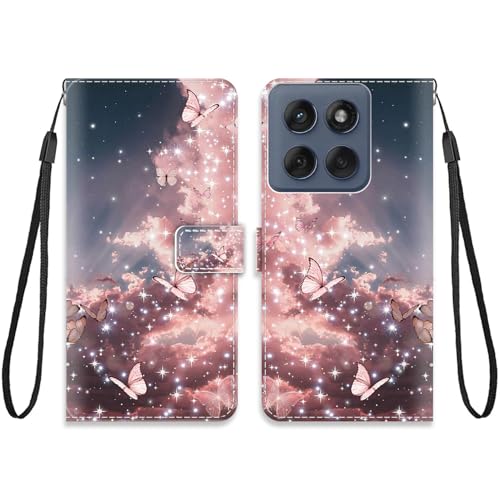 KARTXITAI Hülle Kompatibel mit Motorola Edge 60 Fusion,Handyhülle mit Kartenfach Geld Slot Ständer PU Ledertasche Wallet Flip Magnetische Muster Schutzhülle-Rosa Schmetterling Himmel,Wolken KARTXITAI Hülle Kompatibel mit Motorola Edge 60 Fusion,Handyhülle mit Kartenfach Geld Slot Ständer PU Ledertasche Wallet Flip Magnetische Muster Schutzhülle-Rosa Schmetterling Himmel,Wolken von KARTXITAI