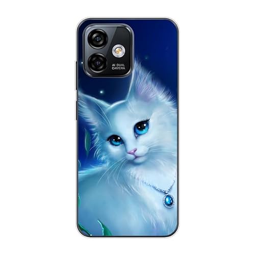 KARTXITAI Hülle Kompatibel mit Ulefone Note 16 Pro (2023), Stoßfeste Schutzhülle mit Weiche Silikon Bumper Case Handyhülle Anti-Kratzt Transparent Rückseite - Katze, Kätzchen, Pussy von KARTXITAI