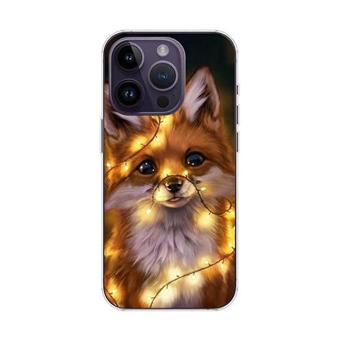 KARTXITAI Hülle Kompatibel mit iPhon 15 Pro, Stoßfeste Schutzhülle mit Weiche Silikon Bumper Case Handyhülle Anti-Kratzt Transparent Rückseite - Rotfuchs von KARTXITAI