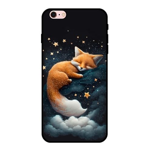 KARTXITAI Hülle Kompatibel mit iPhone 6 Plus/6s Plus, Stoßfeste Schutzhülle mit Weiche Silikon Bumper Case Handyhülle Anti-Kratzt Leichtes Matt Finish Rückseite - Fuchs,Sterne,Wolken KARTXITAI Hülle Kompatibel mit iPhone 6 Plus/6s Plus, Stoßfeste Schutzhülle mit Weiche Silikon Bumper Case Handyhülle Anti-Kratzt Leichtes Matt Finish Rückseite - Fuchs,Sterne,Wolken von KARTXITAI