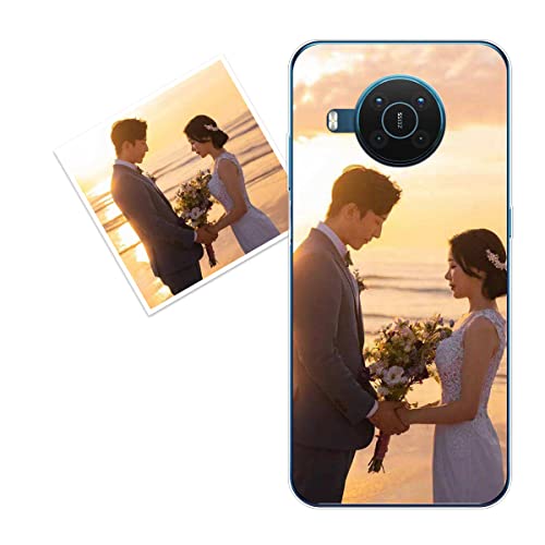KARTXITAI personalisierte Handyhülle Kompatibel mit Nokia X20 5G,hülle selber gestalten-case personalisiert mit Foto,Bildern,oder Text selbst gestalten + 1 x Handykette Universal von KARTXITAI