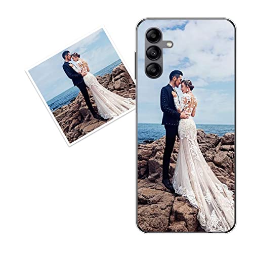 KARTXITAI personalisierte Handyhülle Kompatibel mit Samsung Galaxy A04s,hülle selber gestalten-case personalisiert mit Foto,Bildern,oder Text selbst gestalten + 1 x Handykette Universal von KARTXITAI