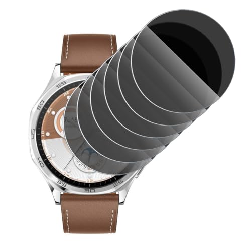 KARYLAX - Anti-Spion-Displayschutzfolie aus flexiblem Glas, kratzfest, Displayschutzfolie für Privatsphäre für Huawei Watch GT 5 46 mm (6 Stück) von KARYLAX