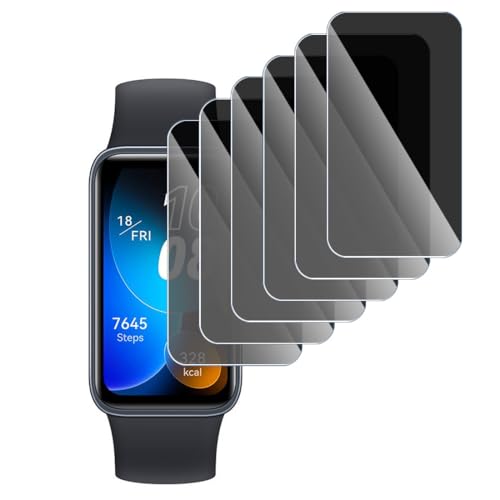 KARYLAX - Anti-Spionage-Displayschutzfolie aus flexiblem Glas, kratzfest, Sichtschutz für Huawei Band 10 Smartwatch (6 Stück) von KARYLAX