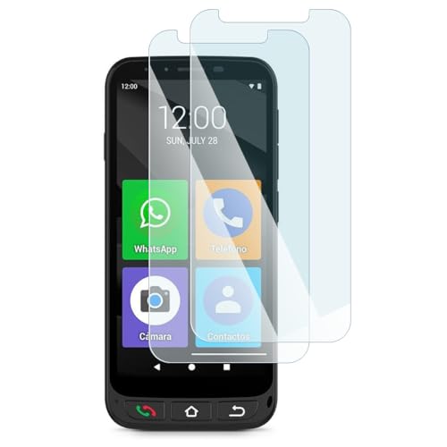 KARYLAX - Displayschutzfolie aus flexiblem Glas, Härtegrad 9H, kratzfest, kompatibel mit Funker E500i Easy Smart 4g (2 Stück) von KARYLAX