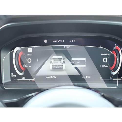 KARYLAX Flexibler Glas-Displayschutz, 9h Härte, Schutzfolie kompatibel für Nissan Qashqai J12 2022 2023 / X-Trail T33 Cockpit (12,3 Zoll) von KARYLAX