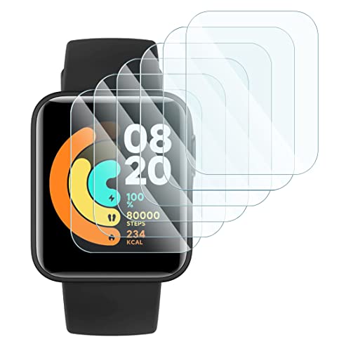 KARYLAX - [Pack mit 6 Displayschutzfolien aus flexiblem Glas, Härtegrad 9H, kratzfest, kompatibel mit AcclaFit Smartwatch 1,85 Zoll (3,85 cm) von KARYLAX