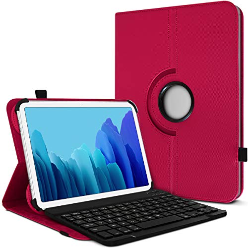 Karylax Schutzhülle mit Standfunktion horizontal Farbe Fuchsia mit Französischer AZERTY-Tastatur für Tablet Lexibook MFC511FR von KARYLAX