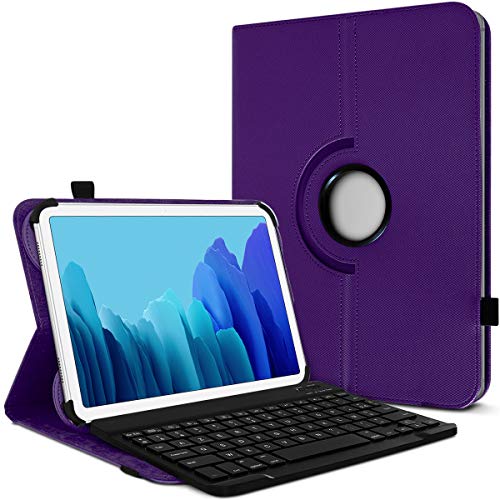 Karylax Schutzhülle mit Standfunktion horizontal Farbe Violett mit Französischer AZERTY-Tastatur für Tablet Logicom M Bot Tab 103 von KARYLAX