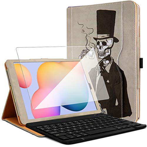 Karylax - Set Schutzhülle KJ19 mit Tastatur + 1 Hartglas für Samsung Galaxy Tab S6 Lite (2022) von KARYLAX