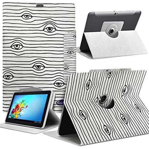 Seluxion Schutzhülle Schutz- und horizontalem Ständer mit Motiv MV01 Universal L für Tablet Danew dslide 1013qc von KARYLAX