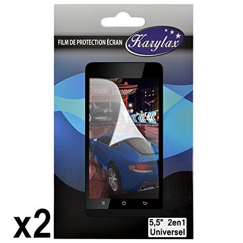 Seluxion Universal-Display-Schutzfolien zum Zuschneiden, Größe L, max. 12 cm x 8,2 cm, für Smartphone Leagoo Lead 6, 2 Stück Seluxion Universal-Display-Schutzfolien zum Zuschneiden, Größe L, max. 12 cm x 8,2 cm, für Smartphone Leagoo Lead 6, 2 Stück von KARYLAX