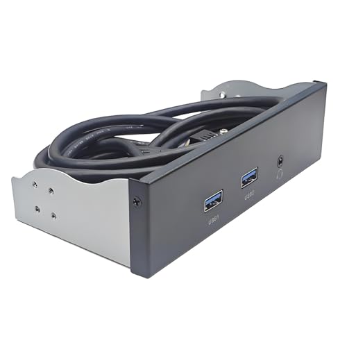 3,5 Zoll Hubs Splitter 19 Pin auf USB 3.2 GEN1 3,5 mm Kopfhörer-Erweiterung Frontpanel Regal für Computer PC 3,5 Zoll Hubs Splitter 19 Pin auf USB 3.2 GEN1 3,5 mm Kopfhörer-Erweiterung Frontpanel Regal für Computer PC von KASFDBMO
