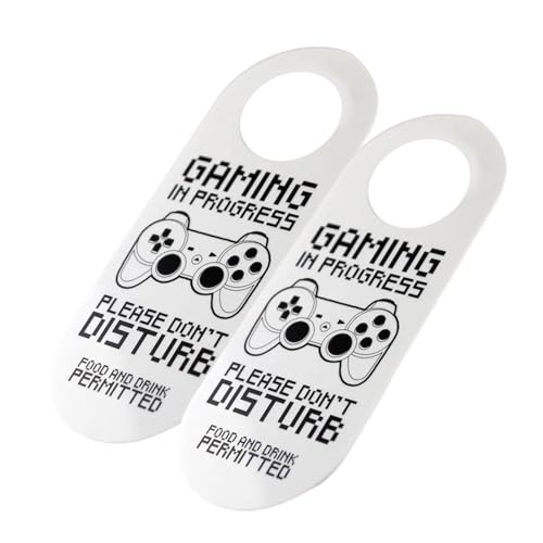 Gaming In Bearbeitung Türhänger 2pcs Für Die Sicherstellung Von Ungestörten Spielen Schlafzimmer Türschild Nicht Stören Holztürschild Gaming In Bearbeitung Türhänger 2pcs Für Die Sicherstellung Von Ungestörten Spielen Schlafzimmer Türschild Nicht Stören Holztürschild von KASFDBMO