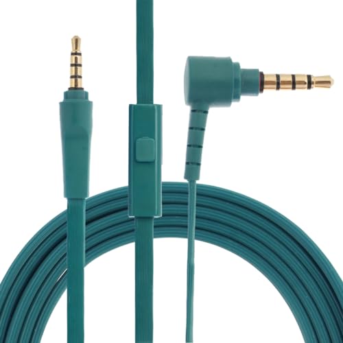 KASFDBMO 1,5 m Ersatz mit Mikrofon 100AAP 100ABN Kopfhörerkabel für 100ABN 100AAP WH-1000XM3 WH-H900N MDR-1A von KASFDBMO