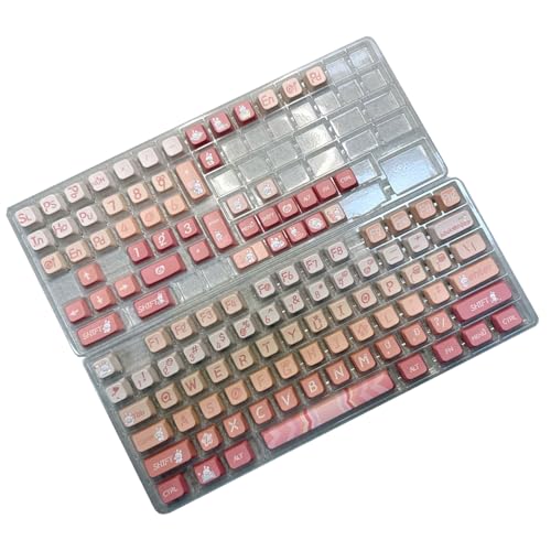 KASFDBMO 126-Tasten Tastenkappe Vervollständigt Den Satz Sakuras Rabbits Dye Sublimation Für Mechanische Tastaturen von KASFDBMO