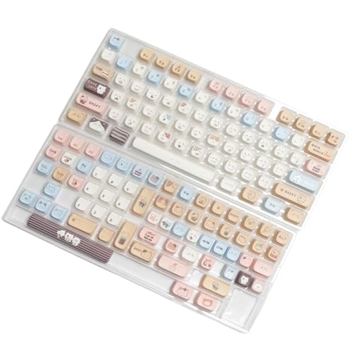 KASFDBMO 140Keys Cartoon Sea Salzy Kitttey Keycaps Mao HEIHE WETE Sublimated Tastaturen Für Mechanische Tastaturschalter Austausch von KASFDBMO