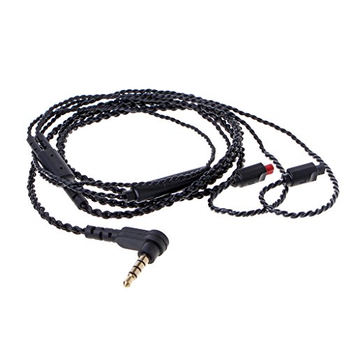 KASFDBMO 4-poliges 3,5-mm-Kopfhörerkabel für Mikrofon-Controller, Ersatzkabel für ATH-IM04 von KASFDBMO
