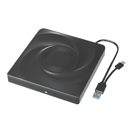 KASFDBMO Externe USB3.0 USB C Player ROM Festplattenlaufwerke Tragbare Brenner Für Laptop Desktop PC Win11/10/8/7 von KASFDBMO