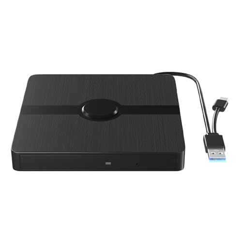 KASFDBMO Externe USB3.0 USB C Player ROM Festplattenlaufwerke Tragbare Brenner Für Laptop Desktop PC Win11/10/8/7 von KASFDBMO