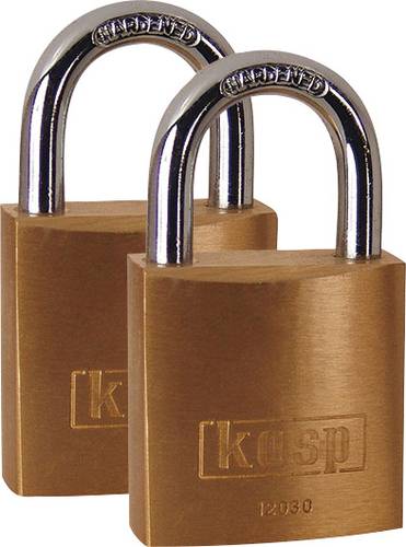 KASP K12030D2 Vorhängeschloss 30mm Goldgelb Schlüsselschloss von KASP