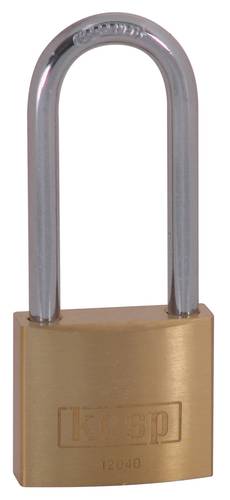KASP K12040L55D Vorhängeschloss 40mm verschieden schließend Goldgelb Schlüsselschloss von KASP