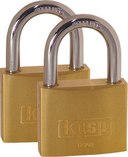 KASP K12050D2 Vorhängeschloss 50mm Goldgelb Schlüsselschloss von KASP